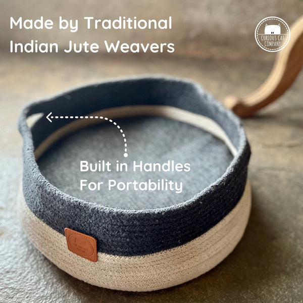 Sustainable Cat Beds - Locally Sourced Jute - Curious Cat Company - Cat Beds