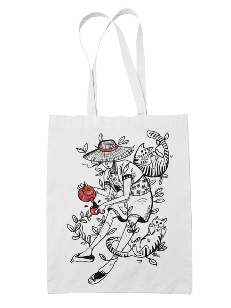 Tea Party Bag - Curious Cat Company - Canvas Bags