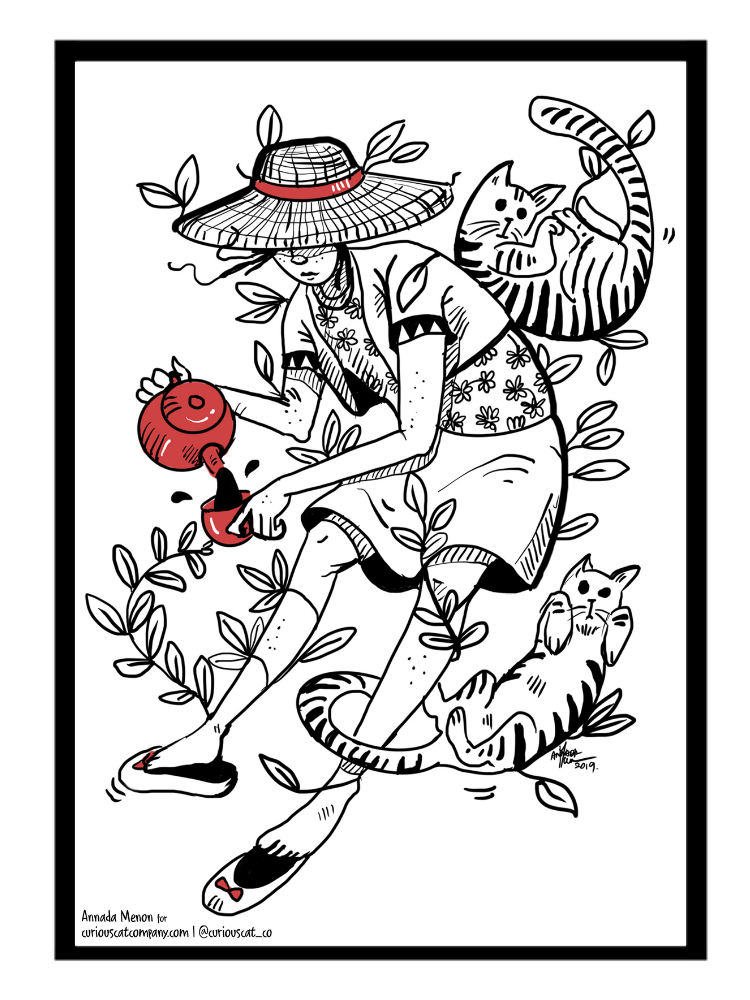 Tea Party - Poster - Curious Cat Company - Wall Art