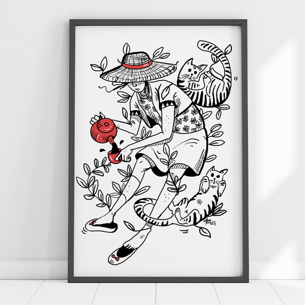Tea Party - Poster - Curious Cat Company - Wall Art