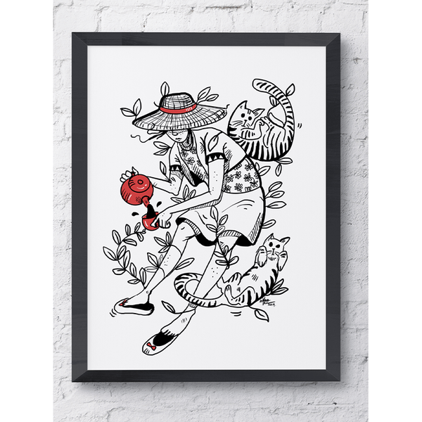 Tea Party - Poster - Curious Cat Company - Wall Art