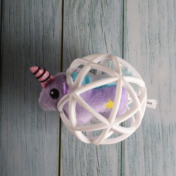 Unicorn with Catnip Ball - Curious Cat Company - Cat Toys
