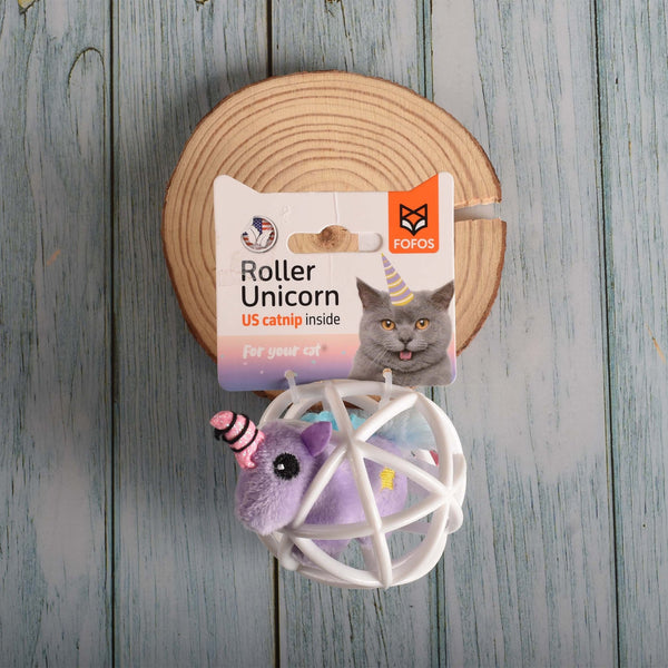 Unicorn with Catnip Ball - Curious Cat Company - Cat Toys