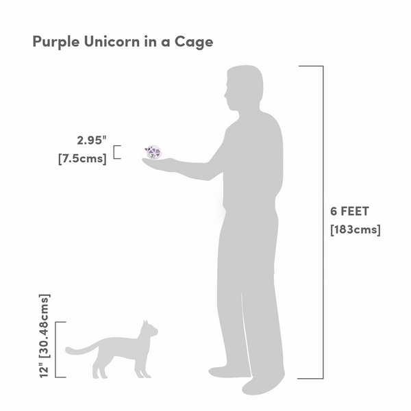 Unicorn with Catnip Ball - Curious Cat Company - Cat Toys