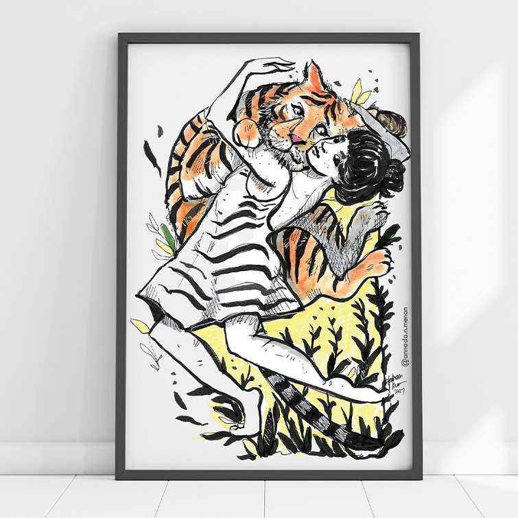 Tiger Whisperer - Poster - Curious Cat Company