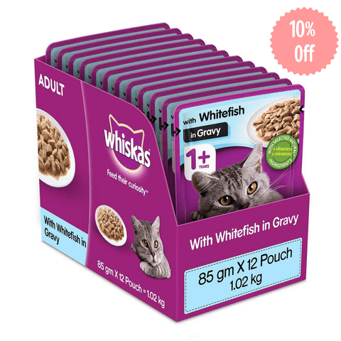 Whiskas Adult - Whitefish in Gravy - Curious Cat Company - Whiskas Adult