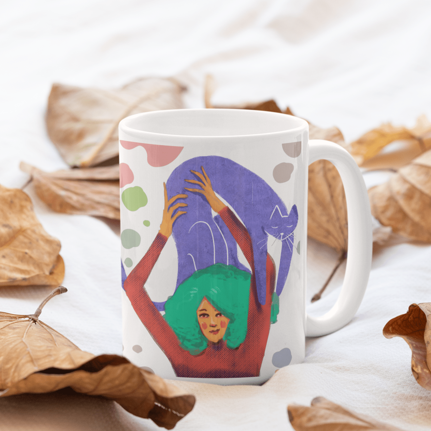 Workout Cat Mug - Curious Cat Company - Mugs