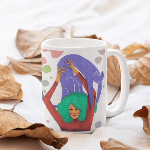 Workout Cat Mug - Curious Cat Company - Mugs