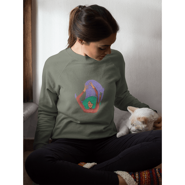 Workout With Cat Sweatshirt - Curious Cat Company - Sweatshirt
